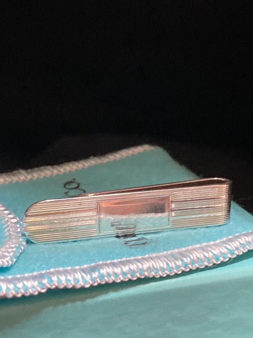 ティファニー エンジンターン ネクタイピン シルバー 925