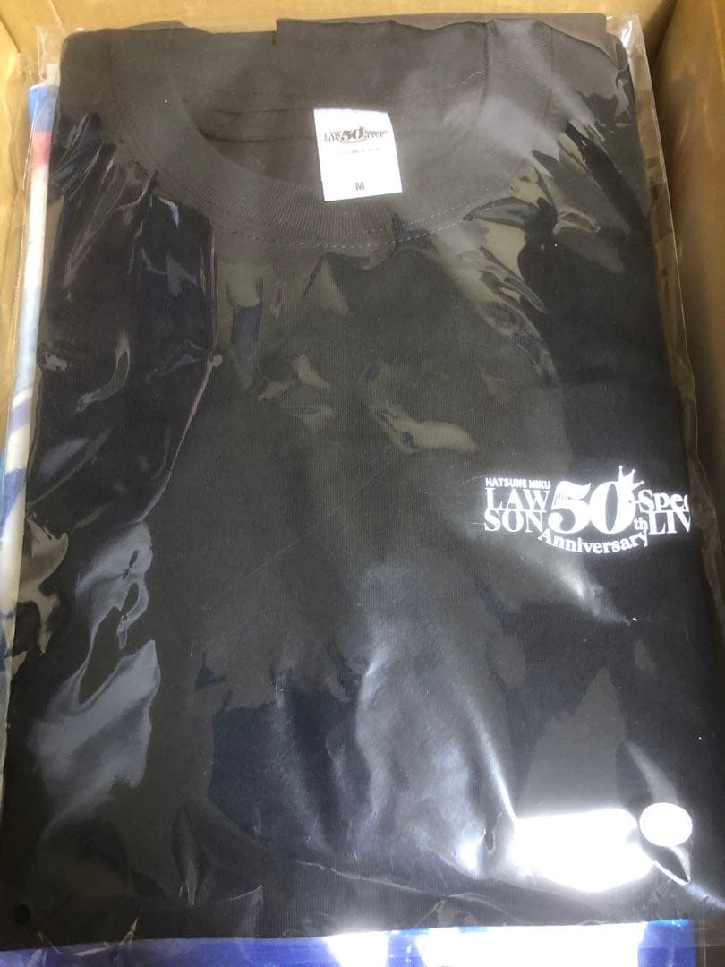 初音ミク ローソン50thライブ　オフシャルグッズセット　シャツ　タオル　リング