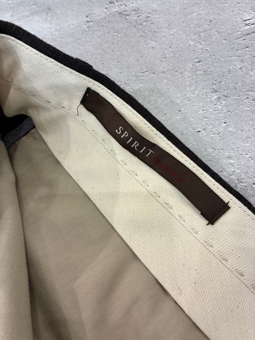 BERWICHベルウィッチ SAKE ワンプリーツ フランネル スラックス 44