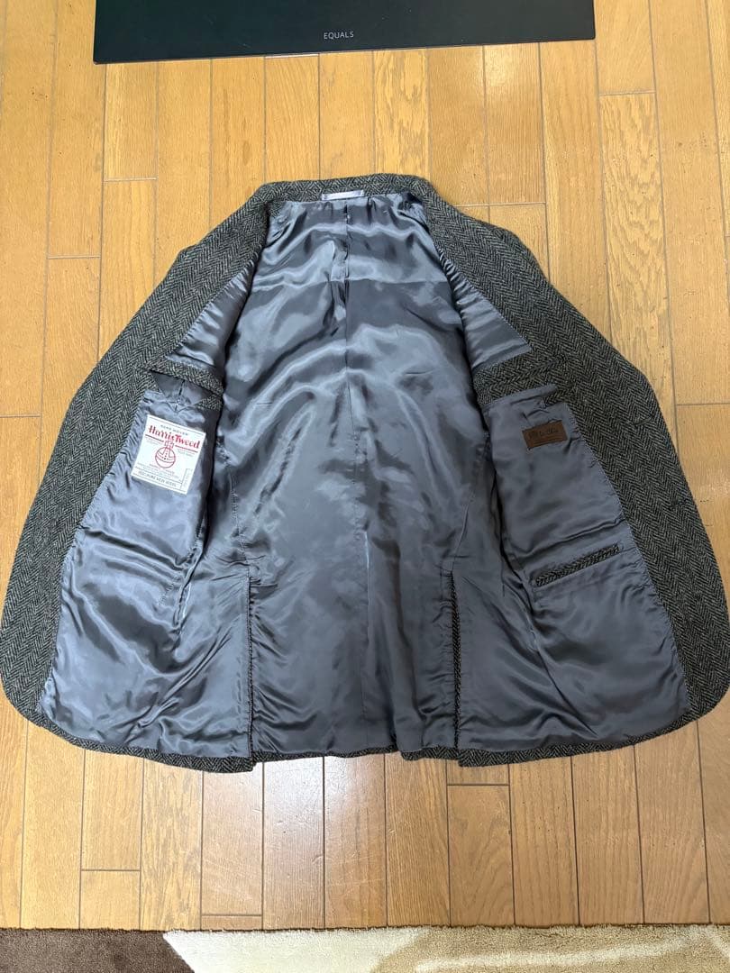 ハリスツイードジャケットA6 グレー　LeChic(ルシック)