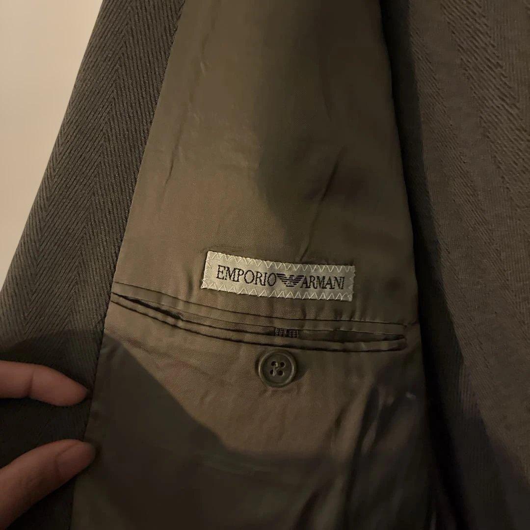 P*日様 EMPORIO ARMANI ダークグレー テーラードジャケット セッ