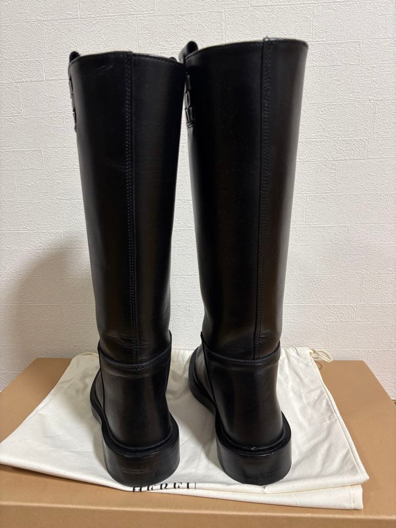 l*u様 HEREU FLAT KNEE BOOTS ロングブーツ 37