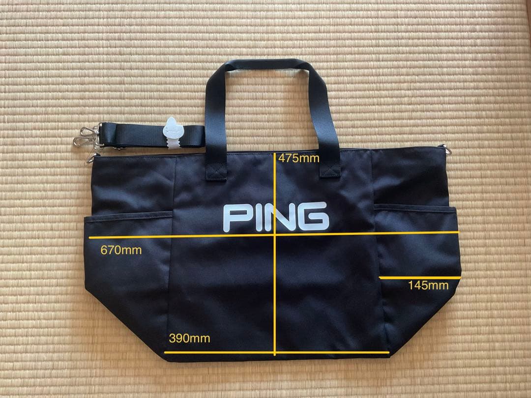 PING トートバッグ 黒