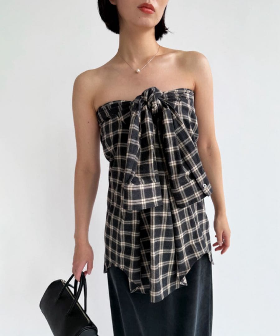 EDIT. FOR LULUネルチェックシャツ