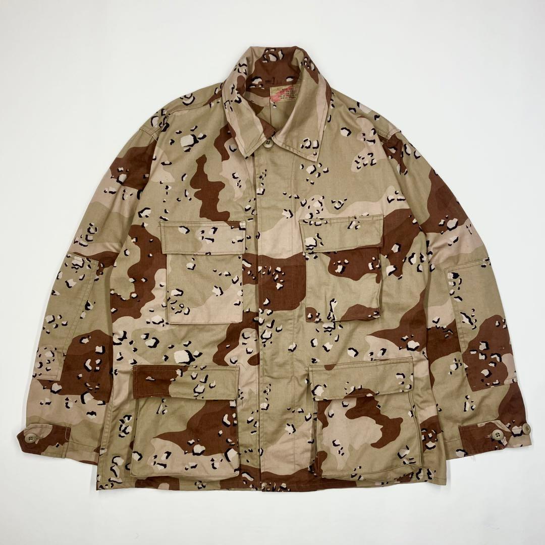 【チョコチップ】80s デザートカモ BDUジャケット M 米軍実物 ミリタリー