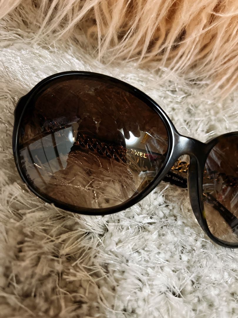 【美品】CHANEL チェーン サングラス