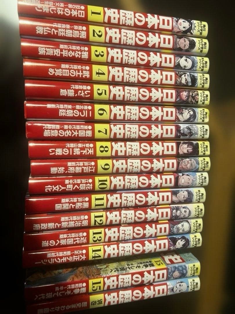 角川まんが学習シリーズ「日本の歴史 」全15巻＋別冊1巻
