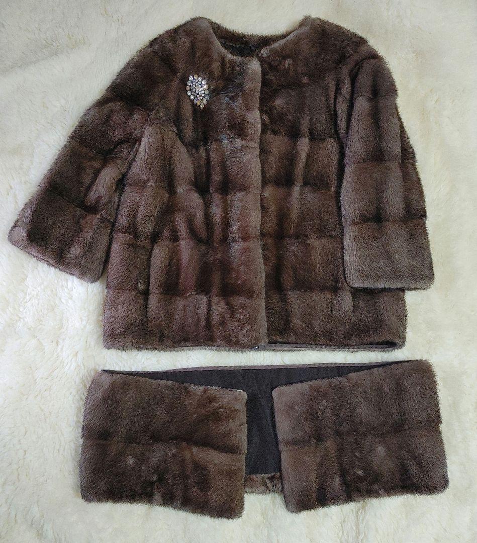 ミューズ 美しいダイドミンク ブラウン 染めブルーアイリス系 カフェオレ