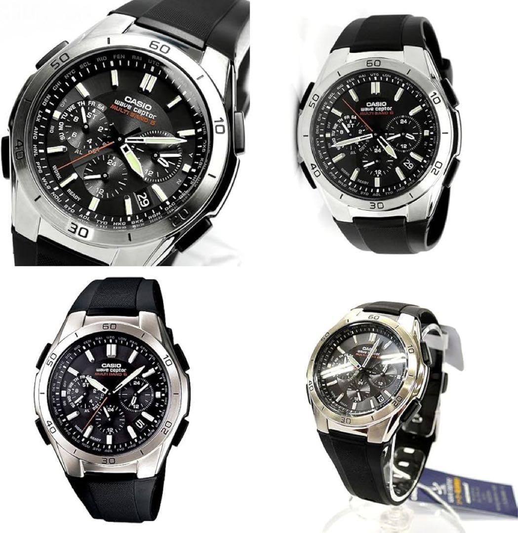 【電波ソーラー】新品未使用 CASIO 腕時計 ブラック