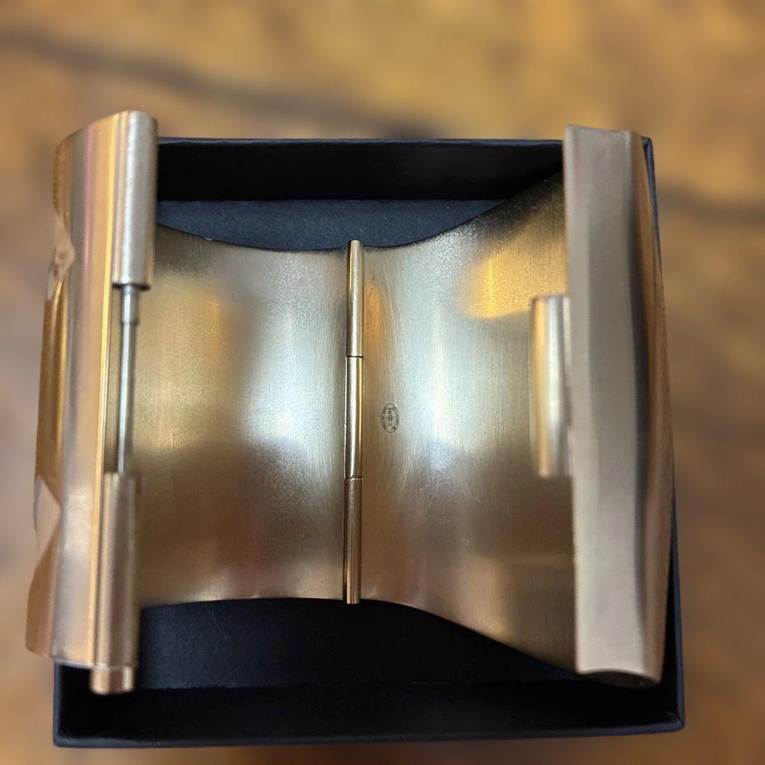 CHANEL シャネル　ココマーク ゴールド ワイドバングル 希少　ミラー付き