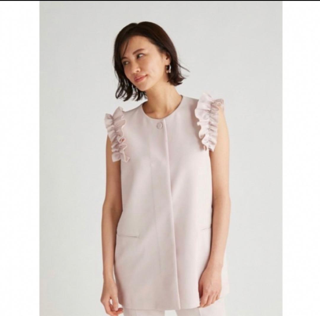 未使用★CELFORD フリルスリーブ ジレ　ジャケット