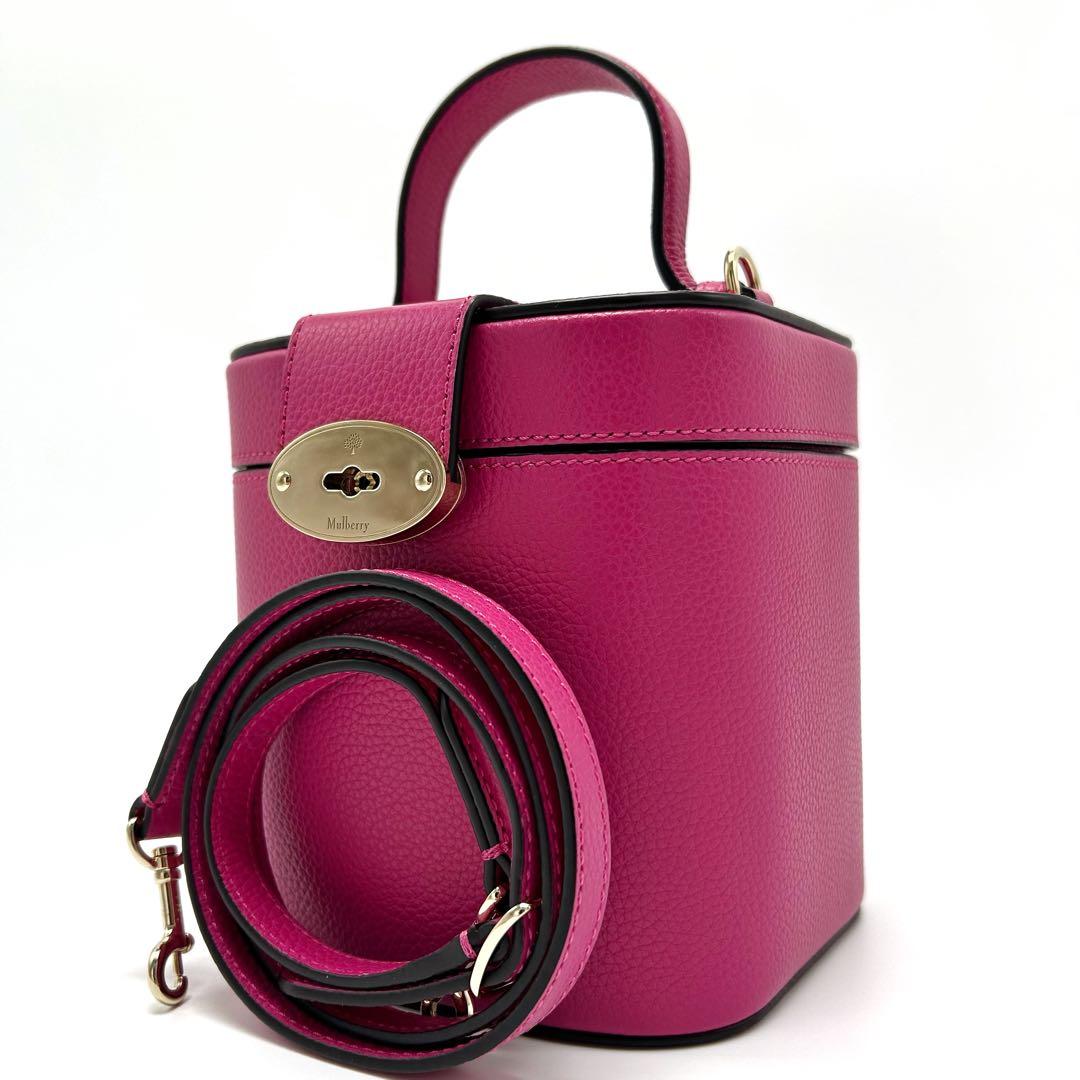 未使用級 マルベリー ショルダーバッグ バニティ パーティー 肩掛け ピンク