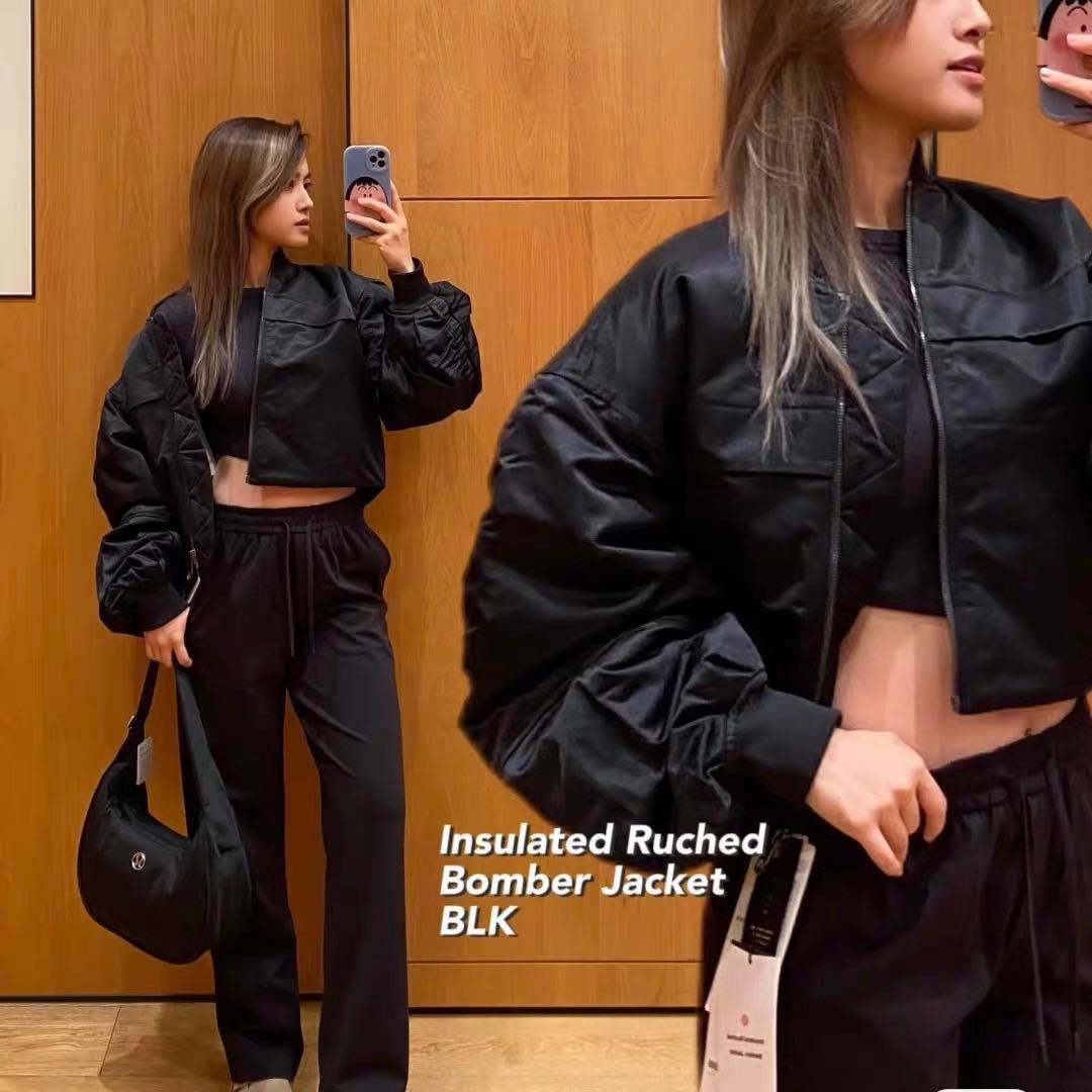 Lululemonブラック ボンバージャケット