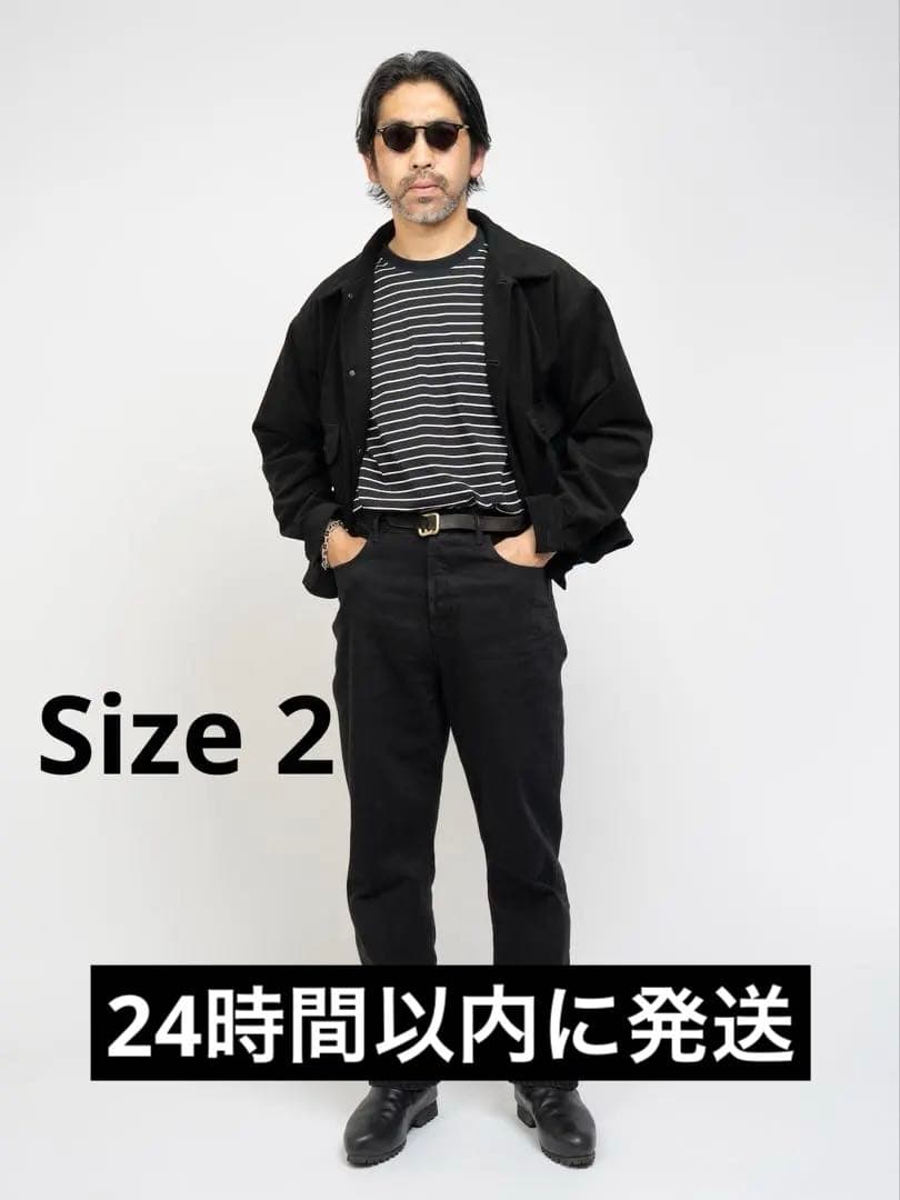 ジャケット・アウター KAJA MEDIUM BAGGY BLACK DENIM PANTS