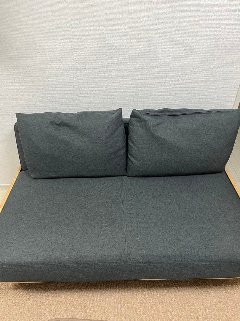 10/20まで　値下げします　ソファ ソファー 2人掛け クッション付き 北欧