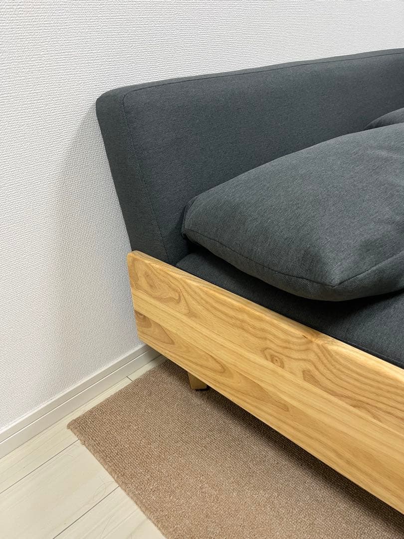 10/20まで　値下げします　ソファ ソファー 2人掛け クッション付き 北欧