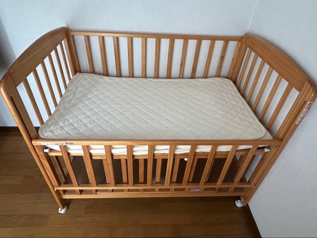 【直接引き取り福岡市】KATOJI ベビーベッド ハイタイプ 標準サイズ