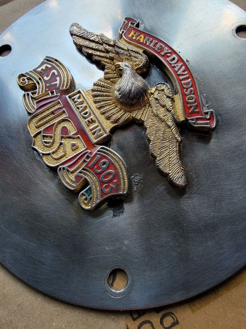 Vintage 77年 FXS 純正 オプション ダービーカバー メダリオン