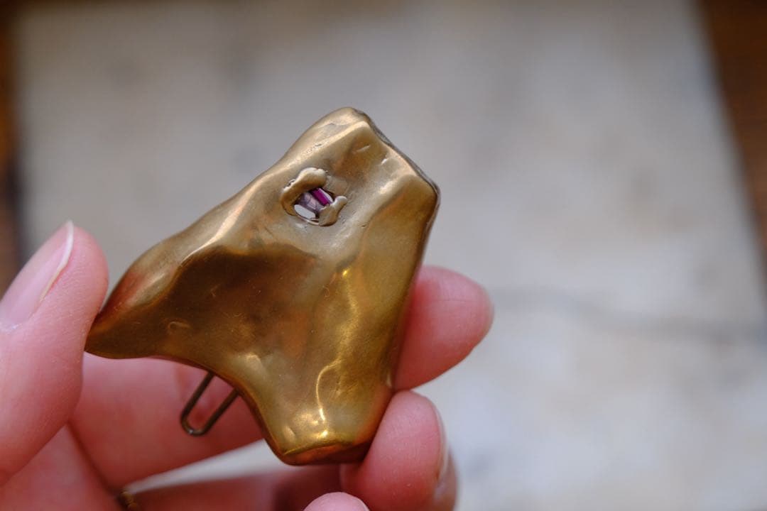 プリュイ一点ものヘアクリップ