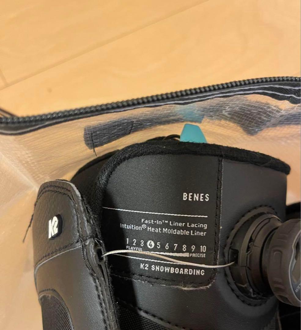 さら　Ｋ２　BENES スノーボード　ブーツ　ブラック　ダイヤル　24cm