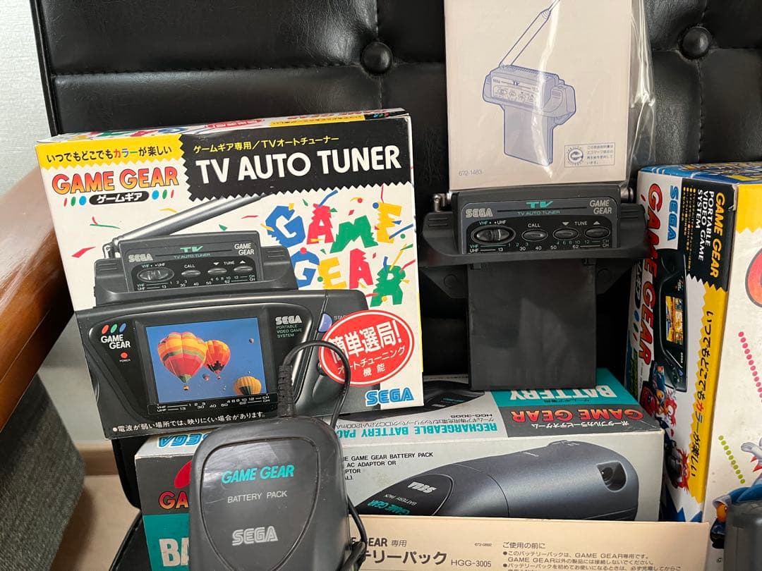 ゲームギア　本体、TVチューナー、バッテリーパック　ソフト