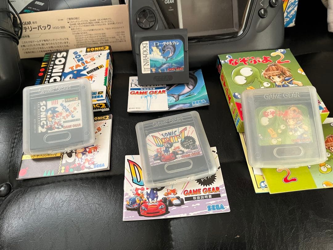 ゲームギア　本体、TVチューナー、バッテリーパック　ソフト