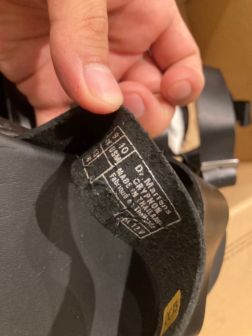 新品 Dr.Martin レザーサンダル GRYPHON 定価2.3万円 黒