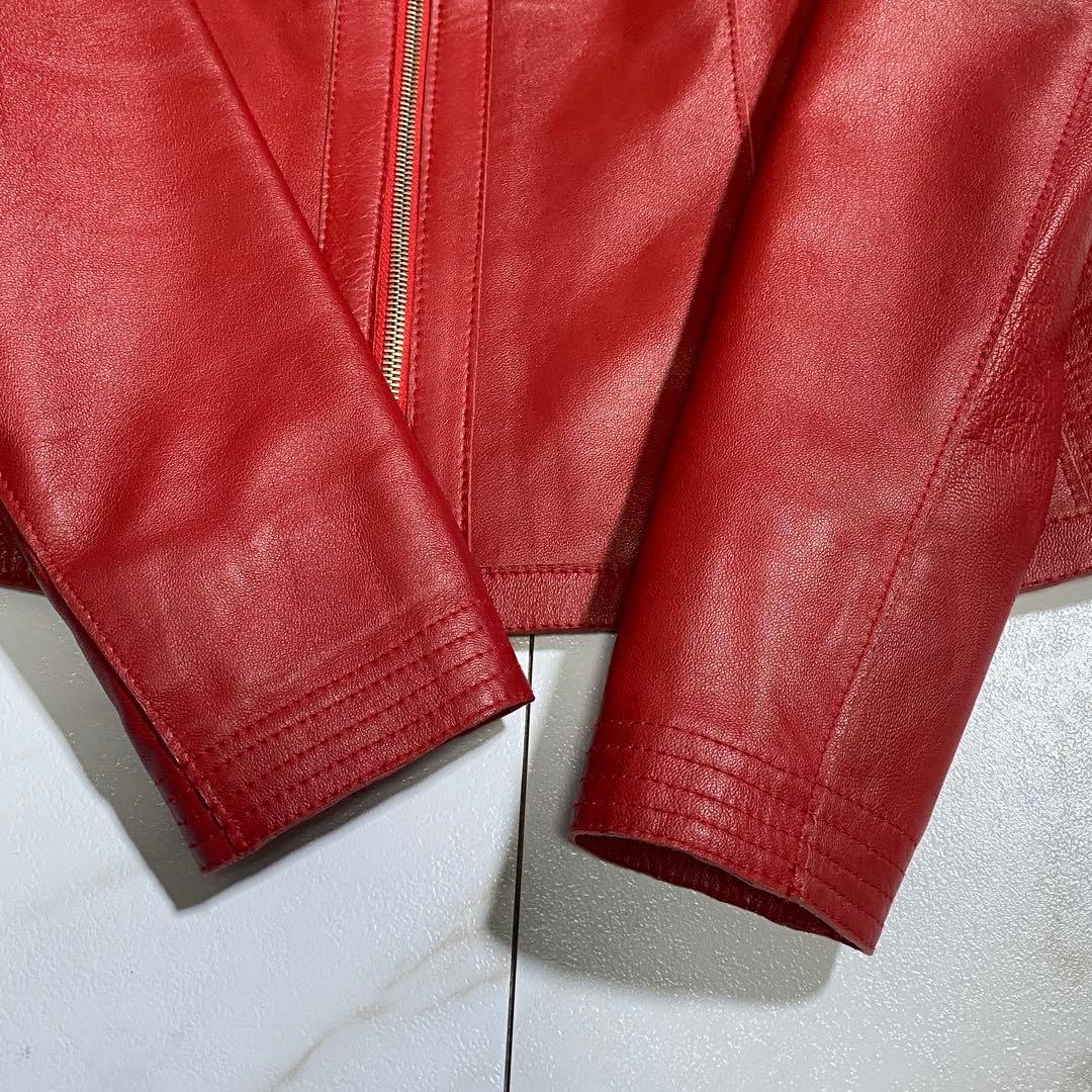 未使用級♡PIEROTUCCI 羊革レザージャケット イタリア製 定価10万円