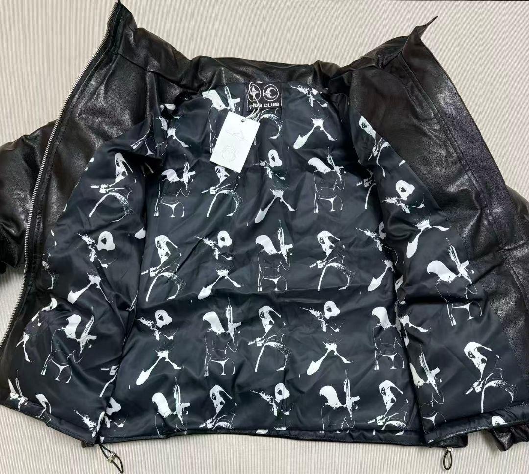 中*り様 thug club ブラック Mサイズ ダウンジャケット
