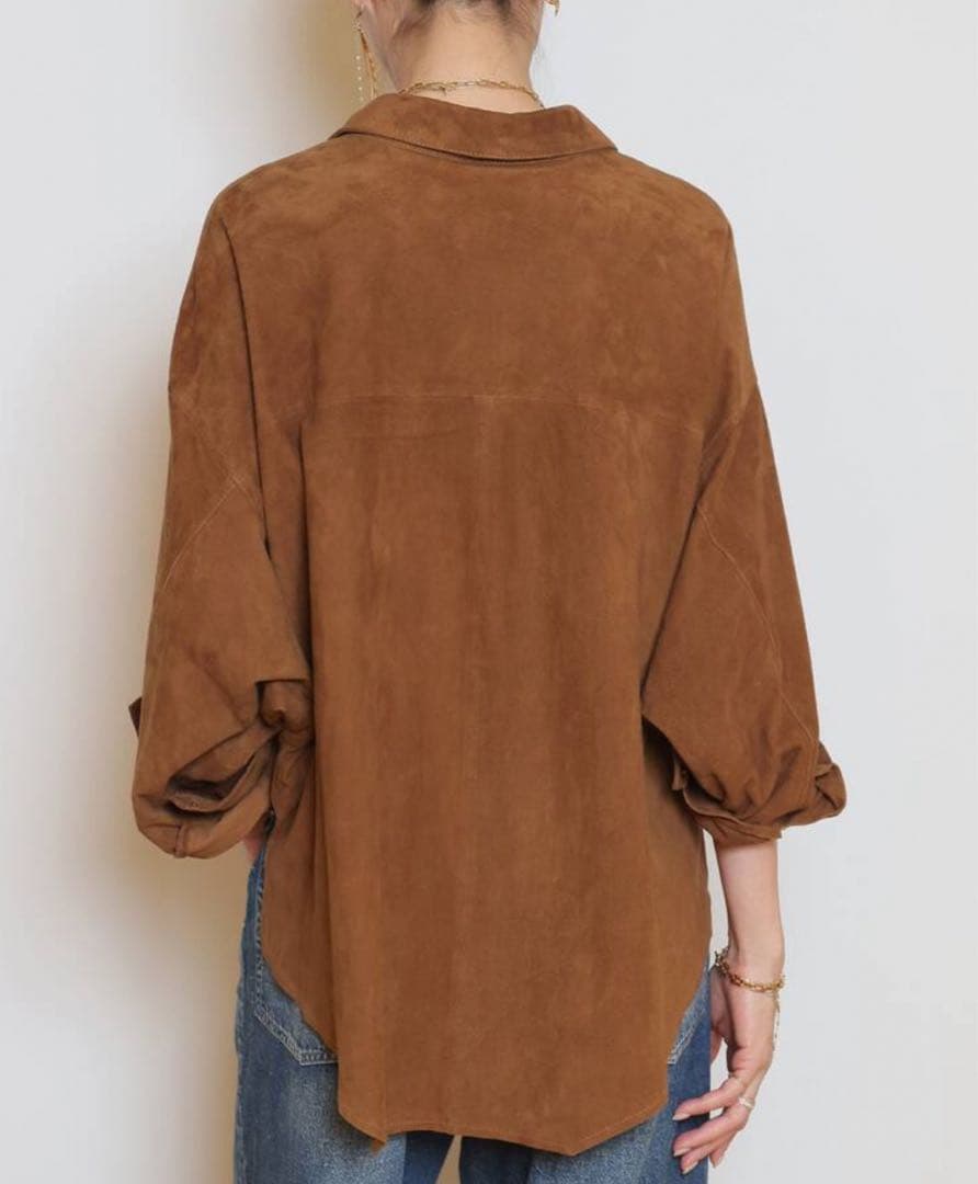 最終お値下げOneTeaSpoon SUEDE DARIA シャツジャケット
