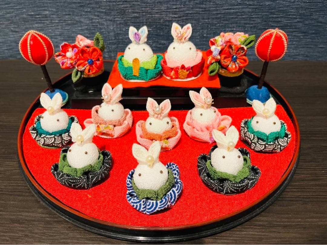 つまみ細工　お雛さん