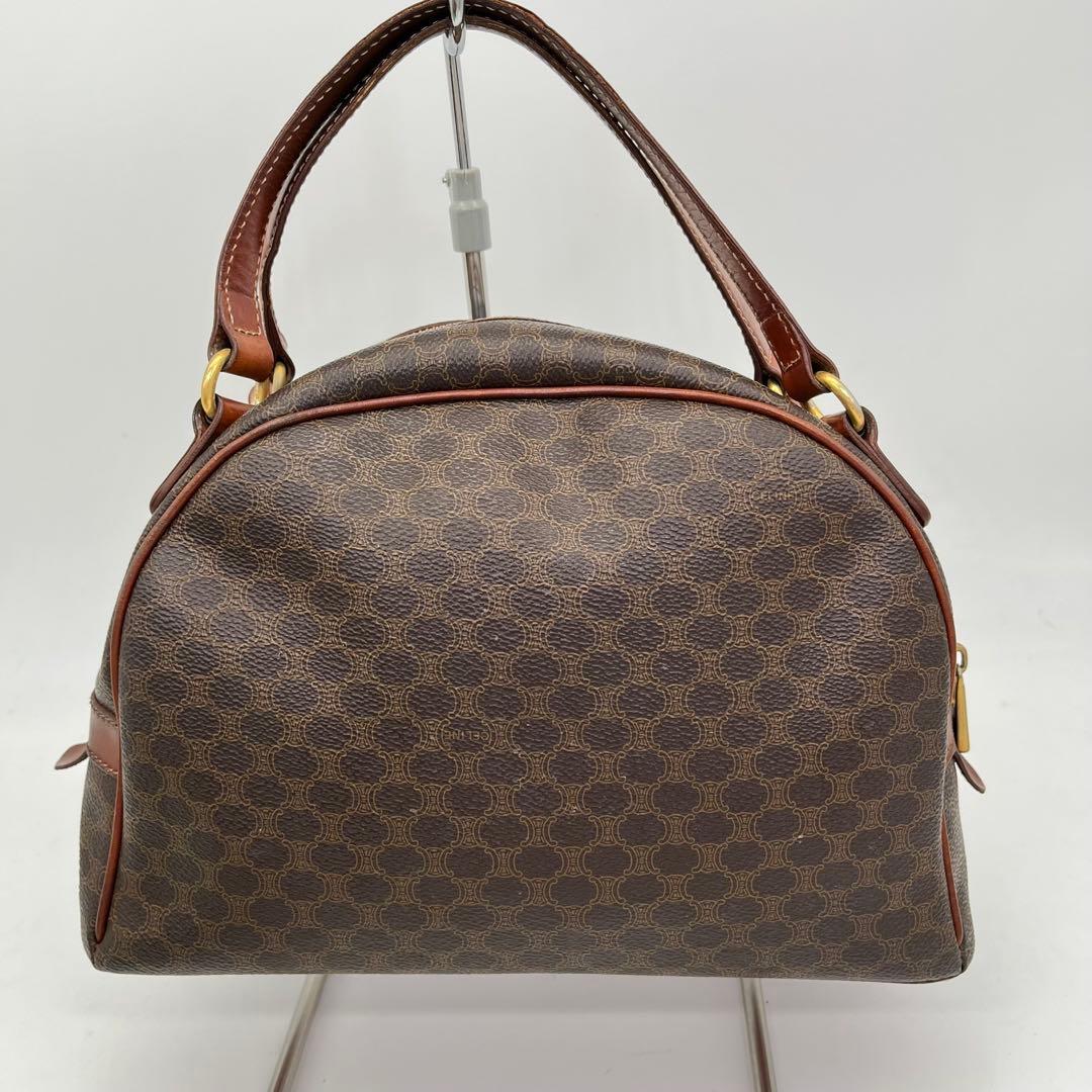 CELINE ハンドバッグ 手提げ マカダム柄 トリオンフ ロゴ入り PVC