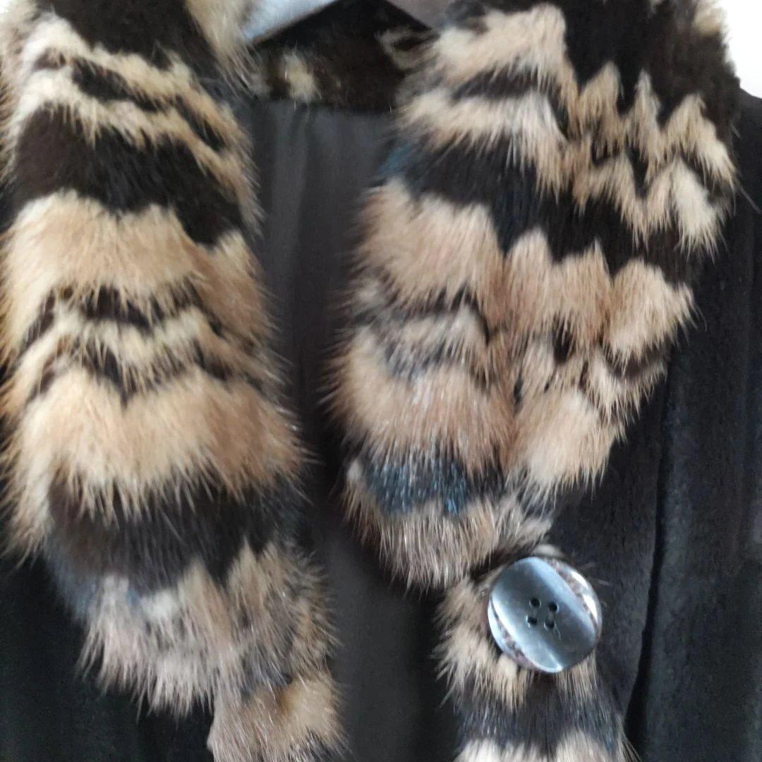 リバーシブルコート ファー付き