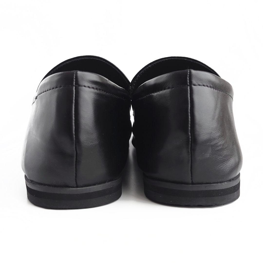 美品 アダムエロペ ソフトギャザー ローファー フラットシューズ 撥水