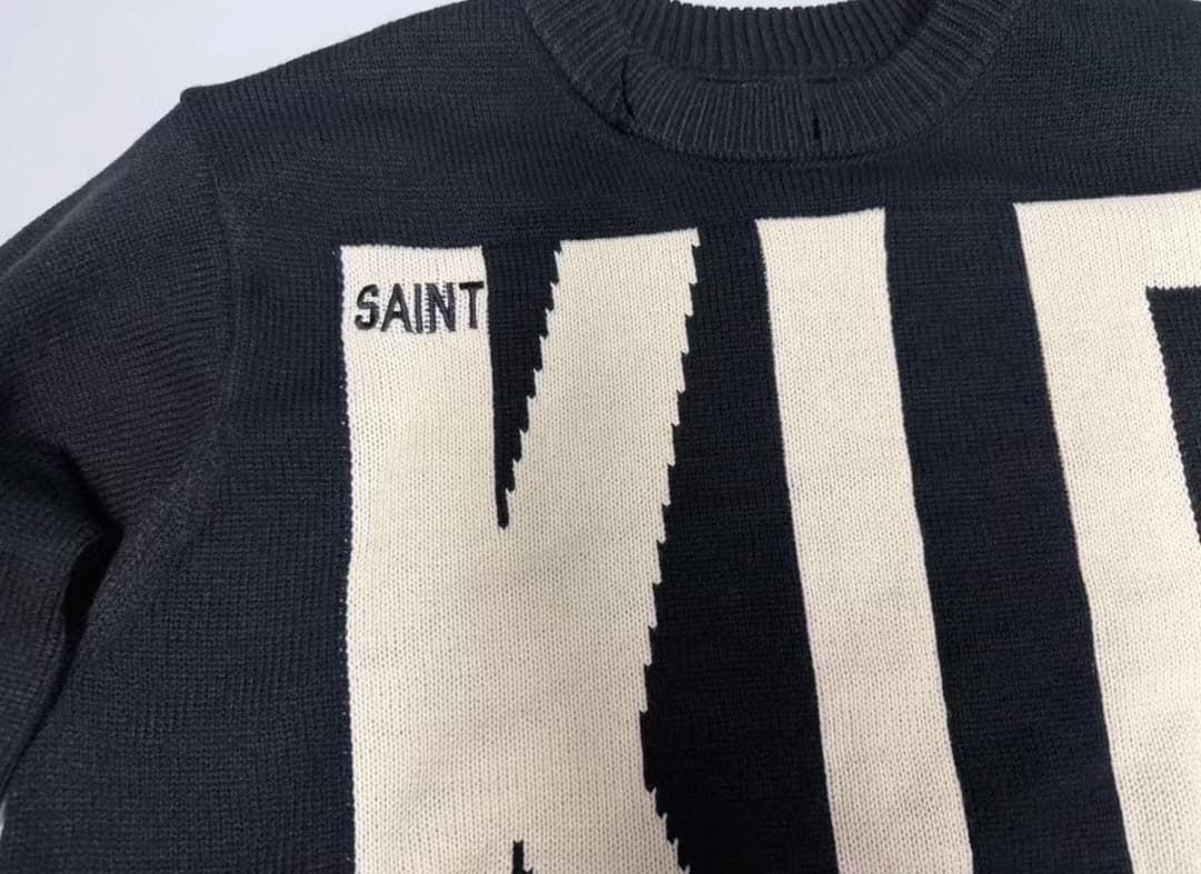トップス Saint Mxxxxxx KLF_CREW NECK KNIT XL
