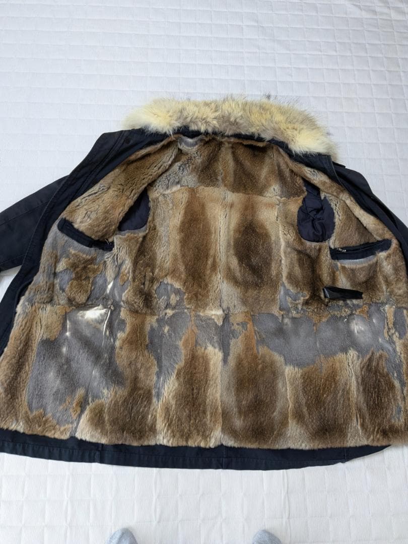 イヴ　サロモン　毛皮インナー付コート