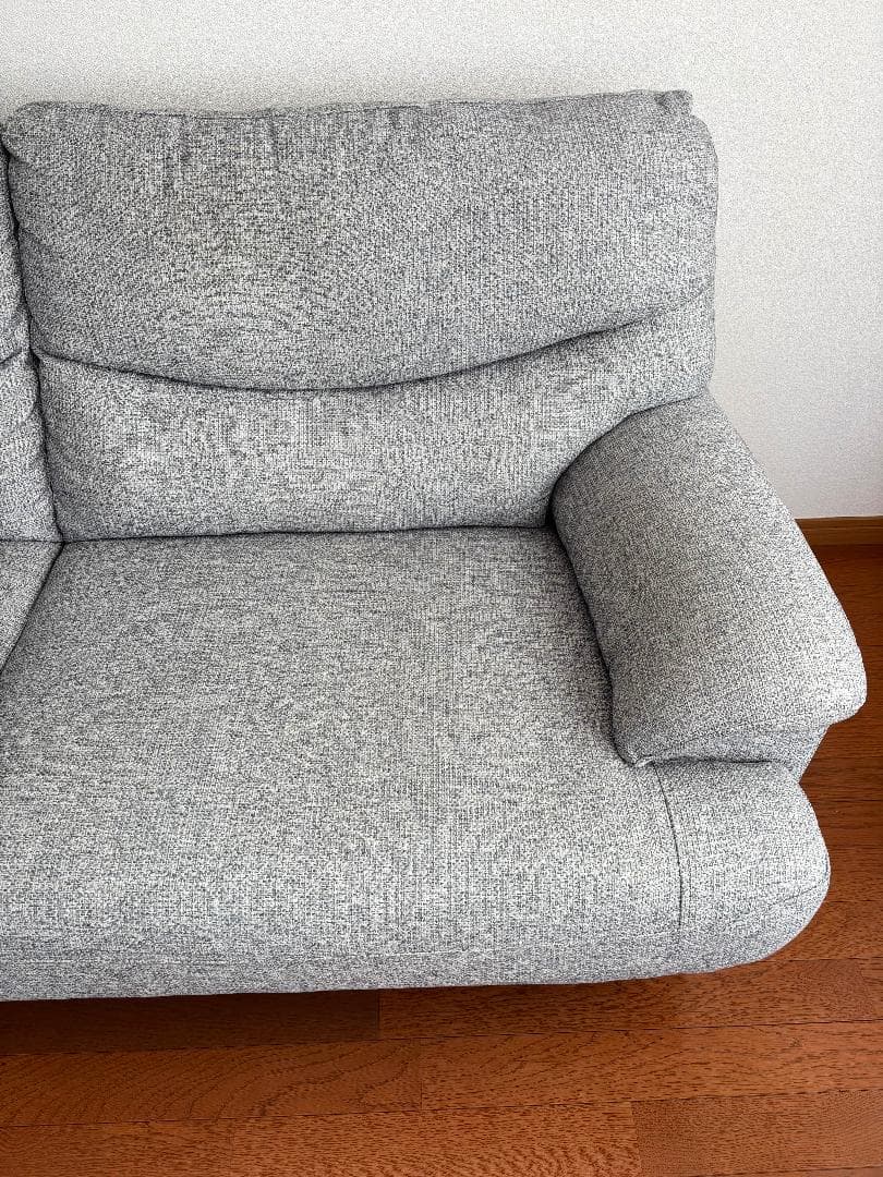 【美品・配送料込み価格】ニトリ 3人用 布張 ソファ(キャッツ3 GY)