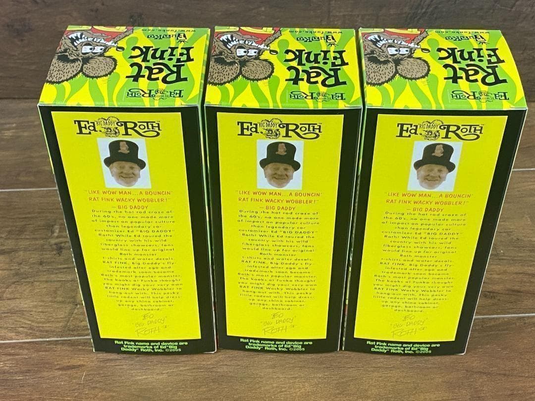 Rat Fink ラットフィンク ボビングヘッド フィギュア 3体セット
