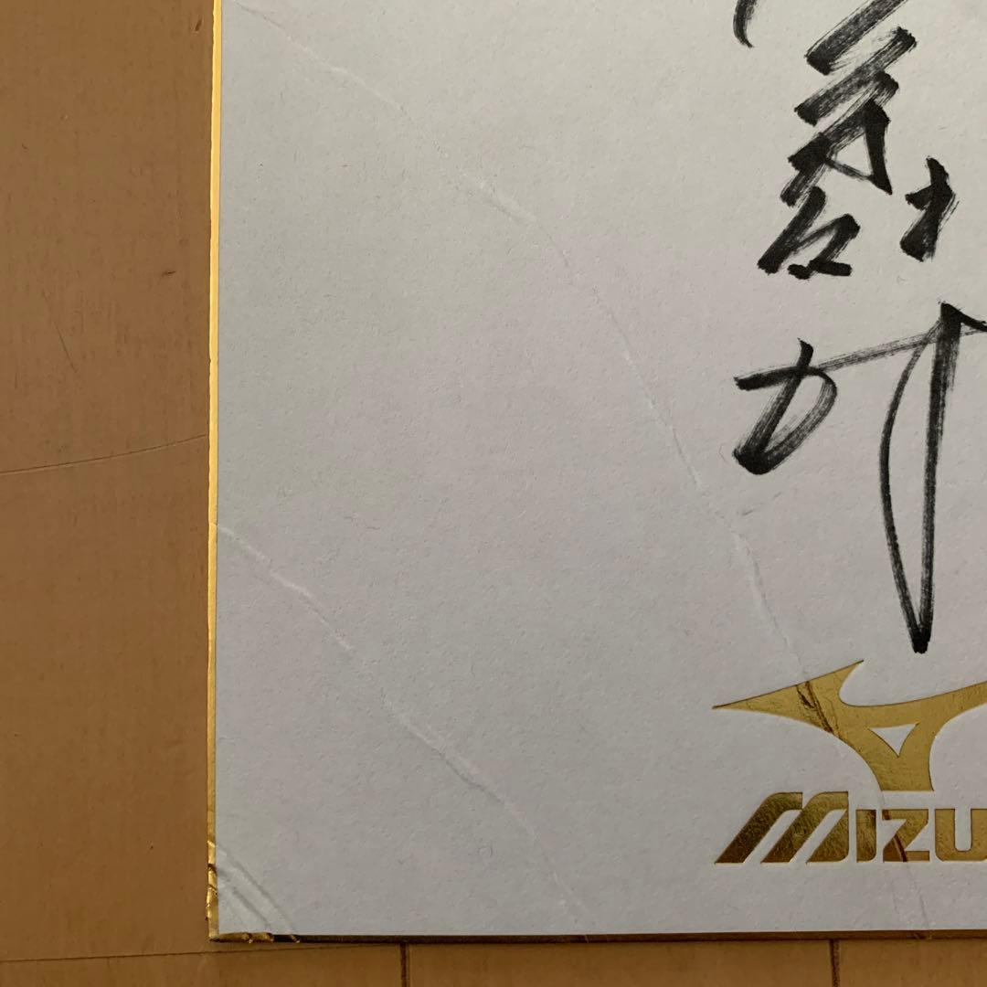 荒木雅博選手（元中日ドラゴンズ）直筆サイン色紙