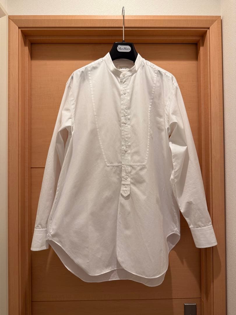 ブラミンク BLAMINK コットンバンドカラーシャツ 38