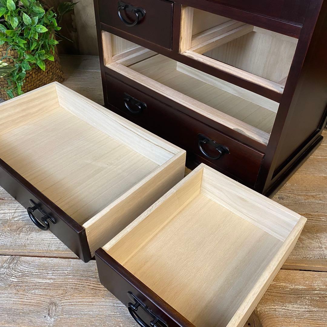 期間限定！セール中！民芸家具桐材多引き出しチェストタンスA56㎝×58㎝木製収納