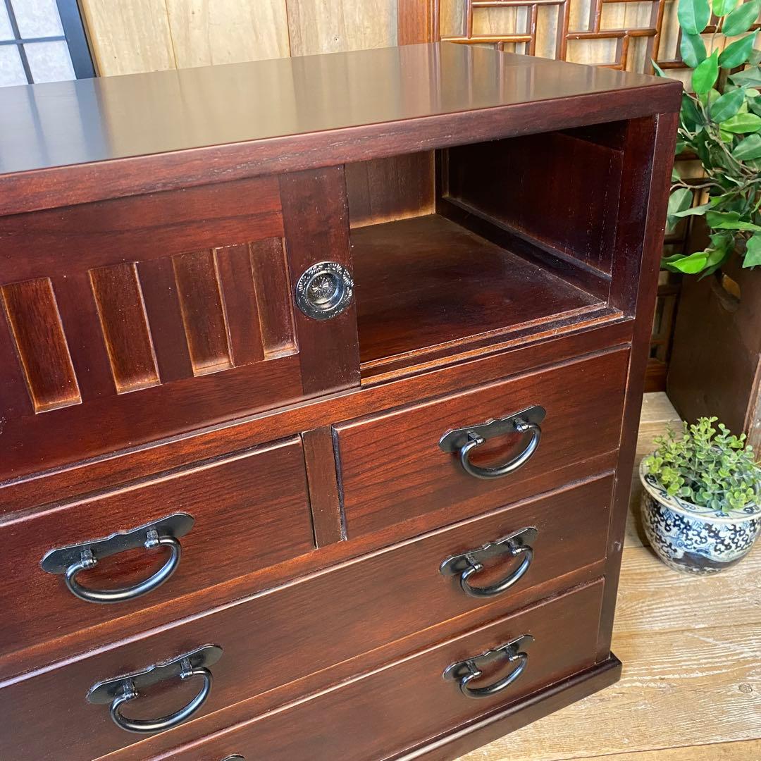 期間限定！セール中！民芸家具桐材多引き出しチェストタンスA56㎝×58㎝木製収納