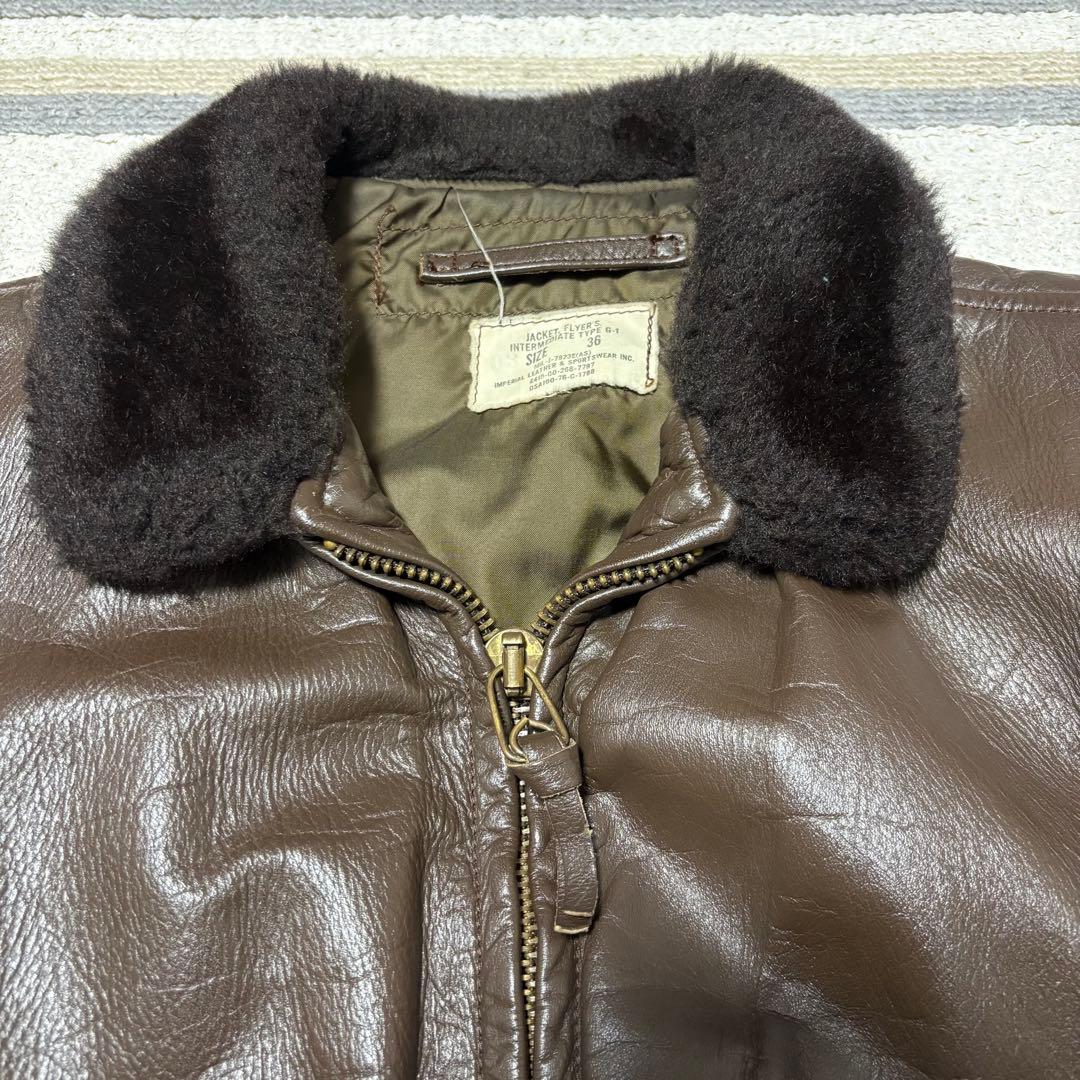 U.S.NAVY G-1 フライトジャケット　70s 米軍実物 サイズ36