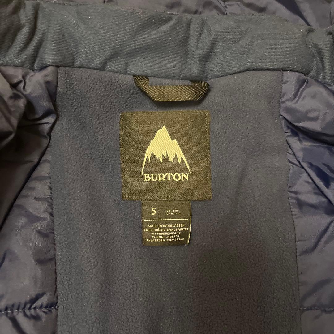 BURTON 子ども用スキーウェア 青 迷彩