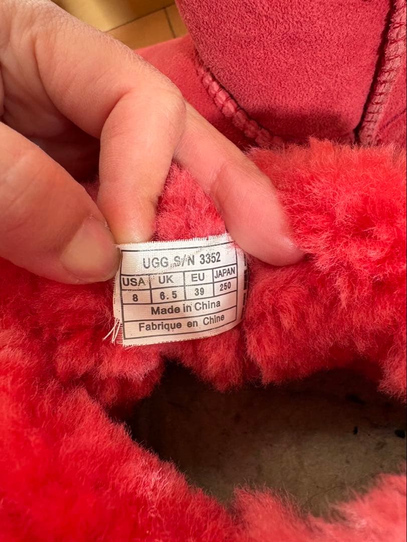 UGG レディース ムートンブーツ ピンク 25cm