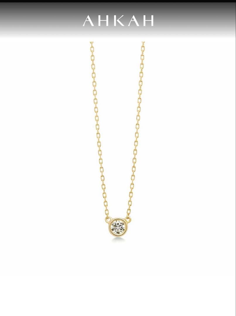 AHKAHヌーディーダイヤ K18 ネックレス