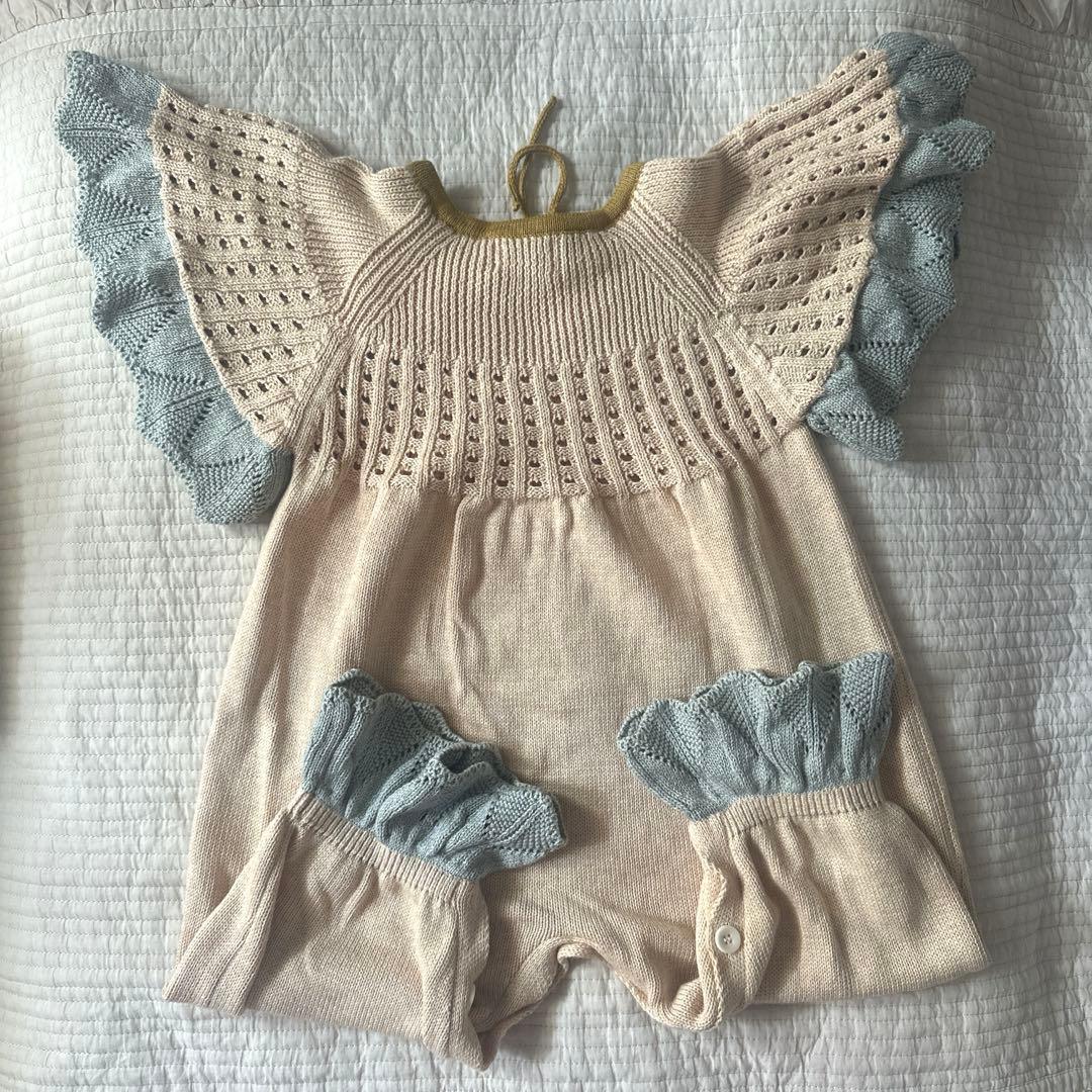 MABLI ロンパース2y ボンネットM