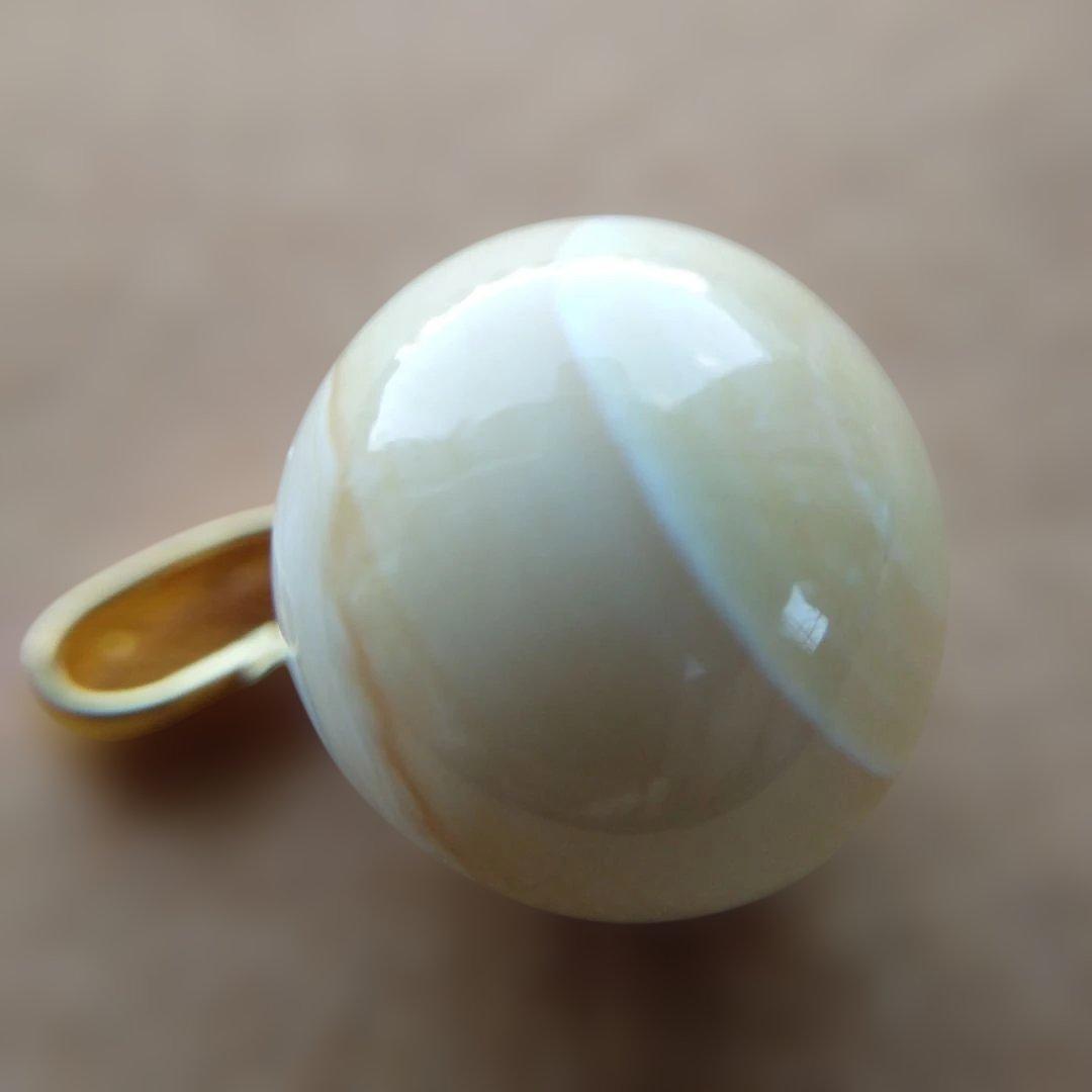 【宮本武蔵さん専用】鯨歯　マッコウクジラ　牙玉ペンダントトップ　13㎜　５個