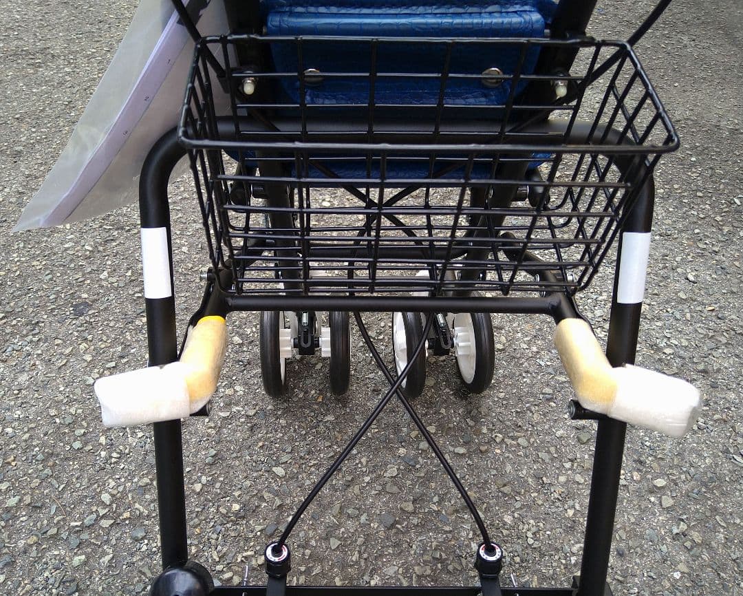 島製作所 高級シルバーカー　テノールEVO　クロコダイルNB ネイビー