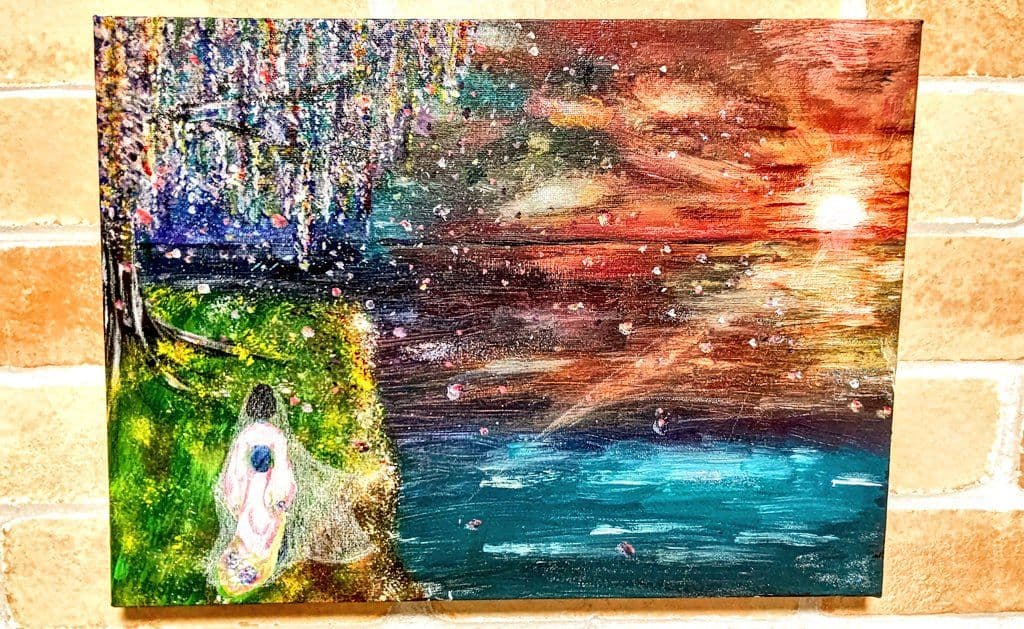 ari作   題名「藤の花」